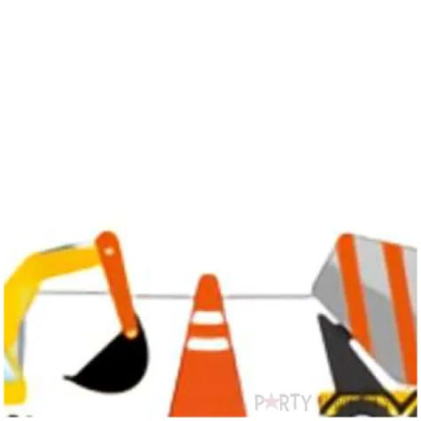 girlanda papierowa plac budowy godan 360 cm