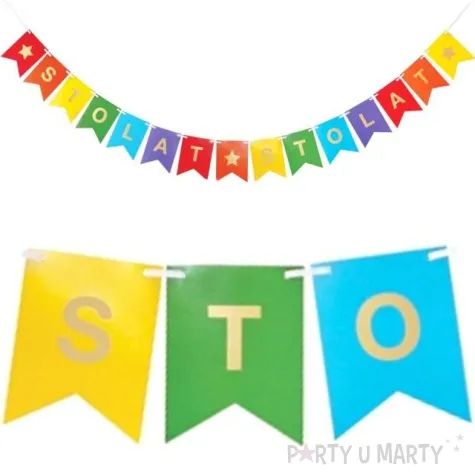 girlanda papierowa sto lat mix godan 400 cm