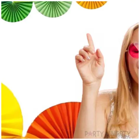 girlanda papierowa teczowe wachlarze partydeco 250 cm