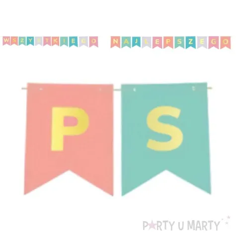 girlanda papierowa wszystkiego najlepszego godan 2x250 cm