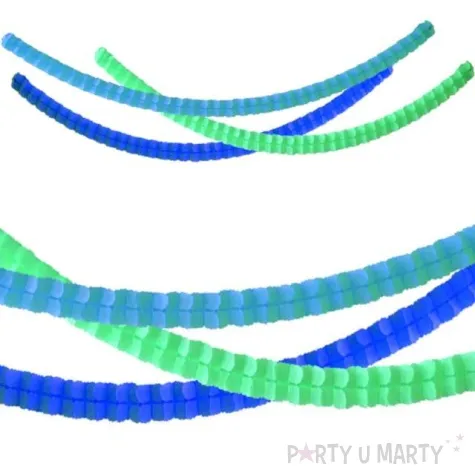 girlanda pastelowa impreza niebieski folat 3m