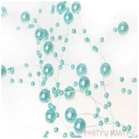 girlanda perlowa mietowy partydeco 130 cm