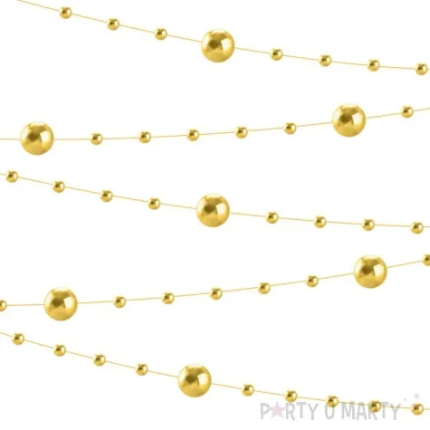 girlanda perly kuleczki zloty partypal