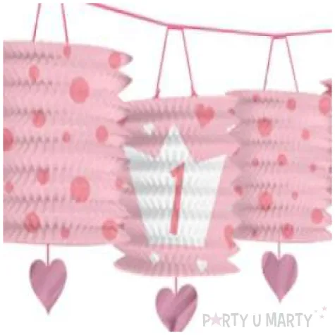 girlanda pierwsze urodziny lampiony 3 65 m