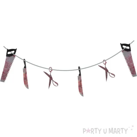 girlanda pila noz i nozyczki funny fashion 183 cm