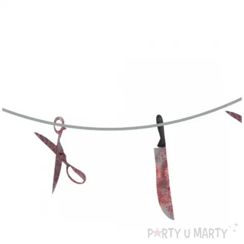 girlanda pila noz i nozyczki funny fashion 183 cm