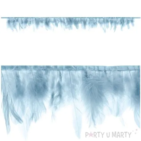 girlanda piora jasny mglisty niebieski partydeco 1m