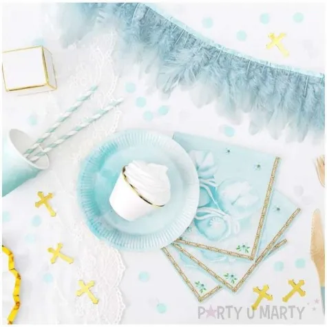 girlanda piora jasny mglisty niebieski partydeco 1m