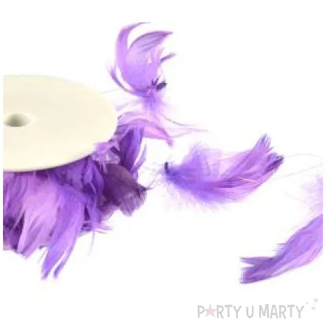 girlanda piorka na szpuli fioletowa arpex 500 cm