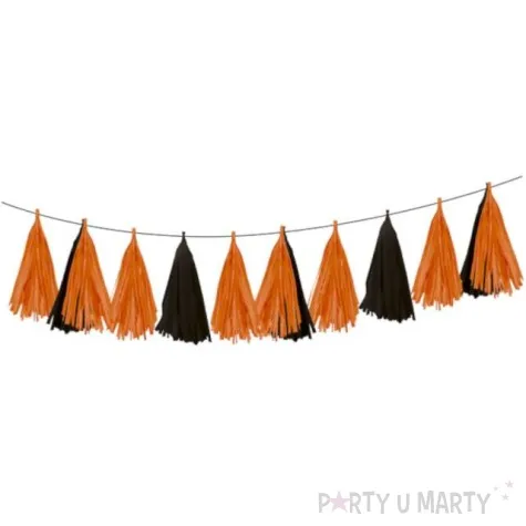 girlanda pomaranczowa impreza amscan 150cm