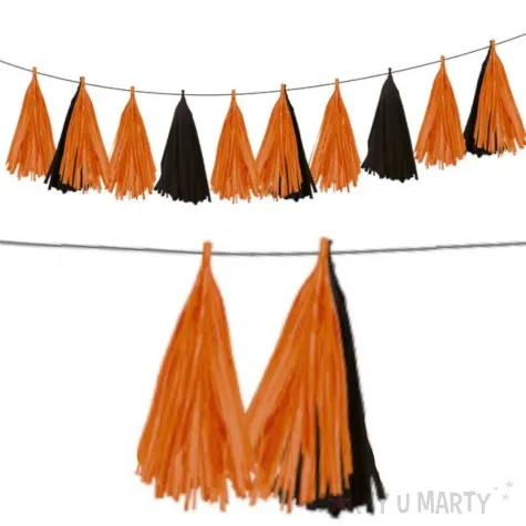 girlanda pomaranczowa impreza amscan 150cm