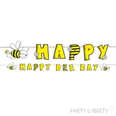 girlanda pszczolka happy bee day partydeco 16 1 x 153 cm