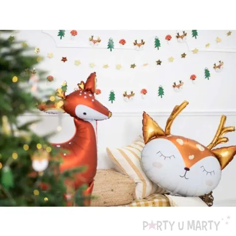 girlanda reniferki i choinki mix partydeco 170 cm