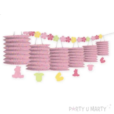 girlanda rozowe lampiony 3 65 m