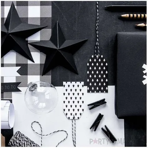 girlanda sniezynki biala partydeco 180 cm