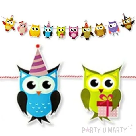 girlanda sowki urodzinowe 200 cm