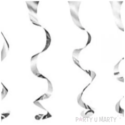 girlanda spirale srebrne 38 cm x 550 cm