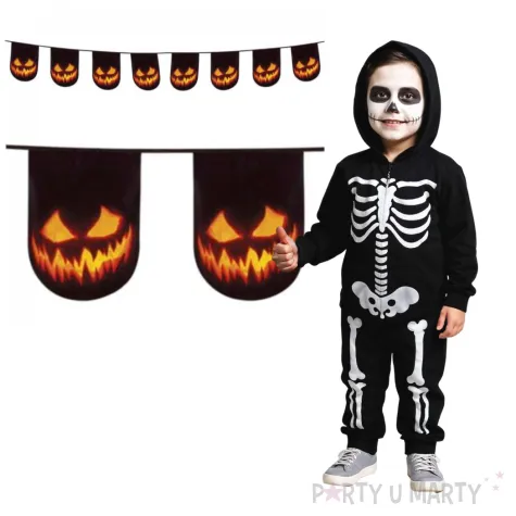 girlanda straszna dynia czarna boland 600 cm