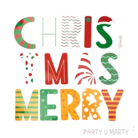 girlanda swiateczna merry christmas mix partypal 200 cm