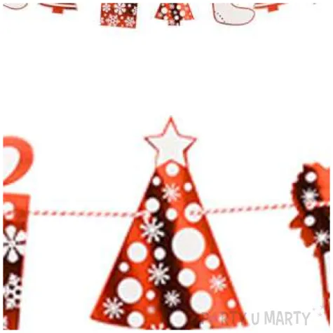 girlanda swiateczne prezenty bialo czerwona arpex 230 cm