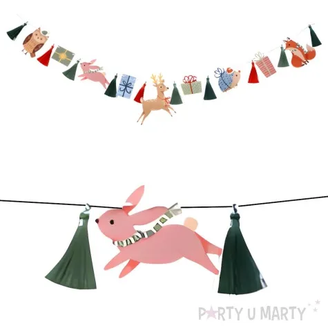 girlanda swiateczne zwierzatka amscan 2 m