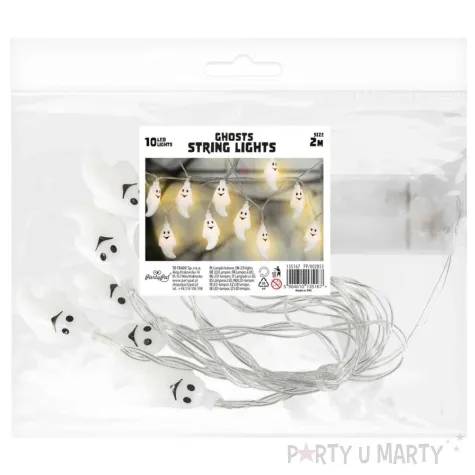 girlanda swietlna duszki halloweenowe bialy cieply partypal 200 cm