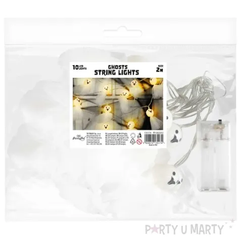 girlanda swietlna duszki zwiewne halloweenowe bialy cieply partypal 200 cm