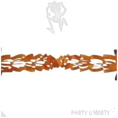 girlanda szkielety bialo pomaranczowa widmann 3 m