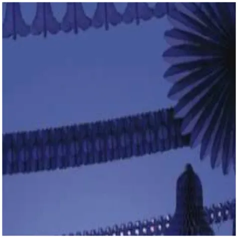 girlanda tuba 360 cm granatowa