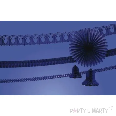 girlanda tuba 360 cm granatowa