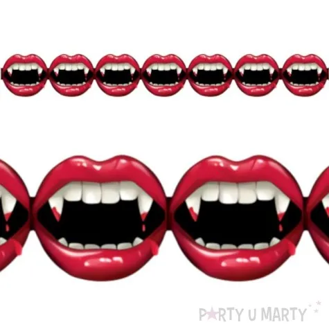 girlanda wampirze zeby amscan 240 cm