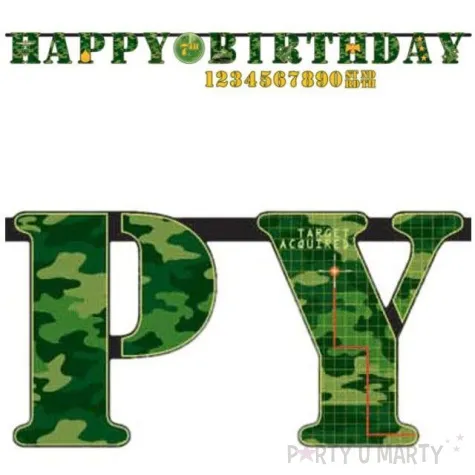 girlanda wojskowa militarna moro amscan 320 cm