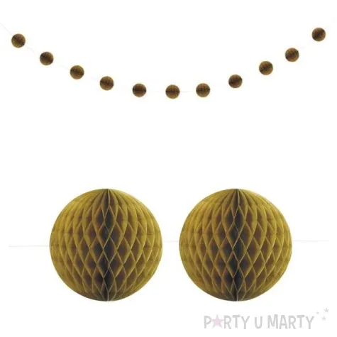 girlanda zlote kule zlota unique 210 cm