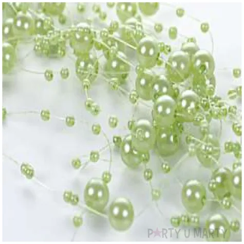 girlandy perlowe j zielen 1 3m 1op