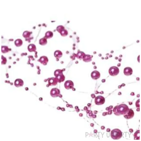 girlandy perlowe rozowy 1 3m 1op