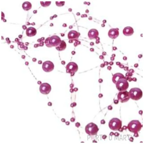 girlandy perlowe rozowy 1 3m 1op