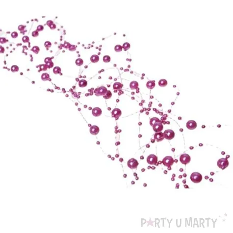 girlandy perlowe rozowy 1 3m 1op