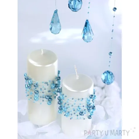 girlandy perlowe turkus 1 3m 1op