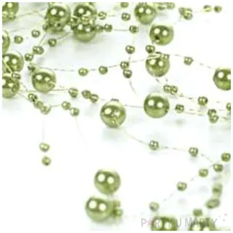 girlandy perlowe zielona 1 3 m x 5 szt