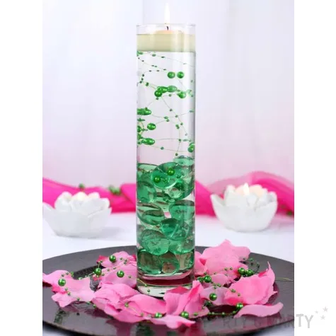 girlandy perlowe zielony 1 3m 1op