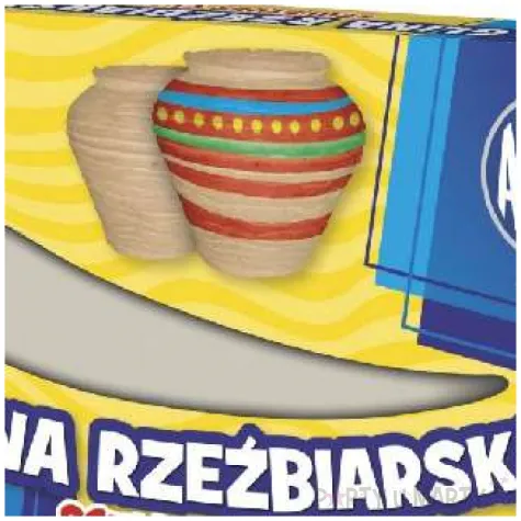 glina dla dzieci rzezbiarska bezowa astra 520 g