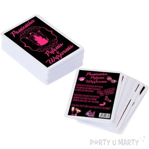 gra karciana wieczor panienski pytania i wyzwania propa ganda