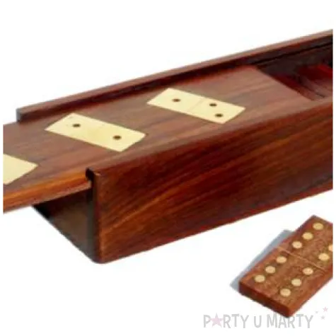 gra logiczna domino z drewna palisandru kemis