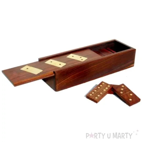 gra logiczna domino z drewna palisandru kemis
