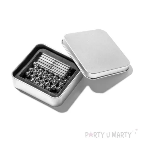 gra magnetyczna kulki i paleczki kemis 63 szt