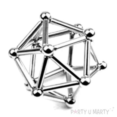 gra magnetyczna kulki i paleczki kemis 63 szt