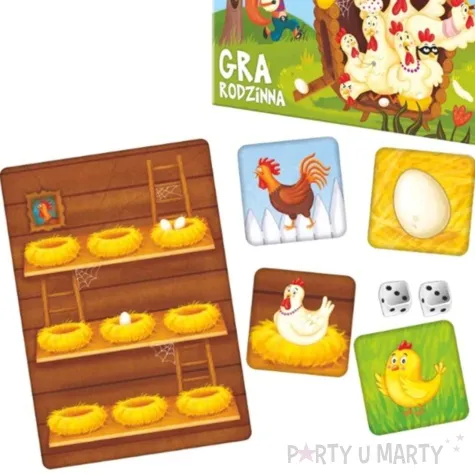 gra planszowa pelny kurnik kukuryku od 6 lat