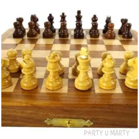 gra planszowa szachy magnetyczne z polisandru kemis 18 x 18 cm