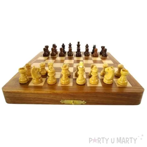 gra planszowa szachy magnetyczne z polisandru kemis 18 x 18 cm