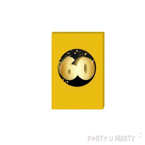 gra towarzyska zabawa na 60 urodziny zdrapki wyzwania karty prezent 8 6x5 4 cm 21 szt